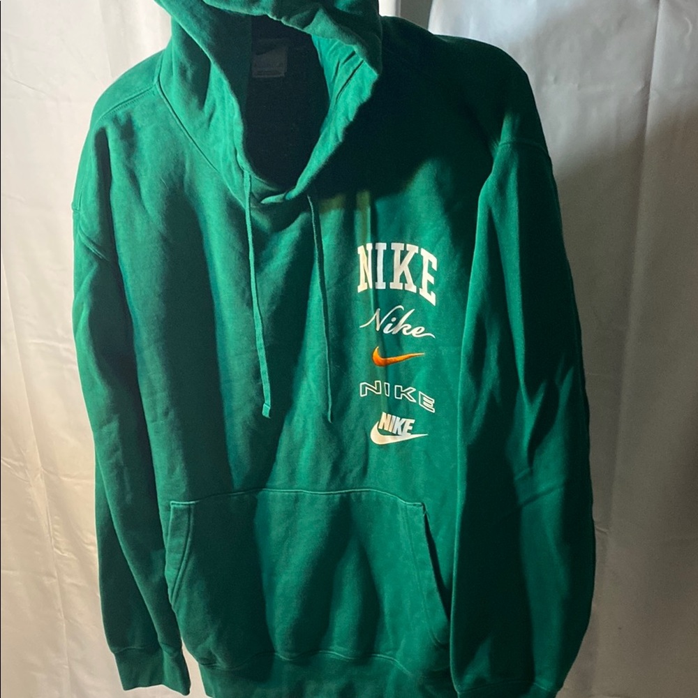 Nike Green Hoodie with Logo